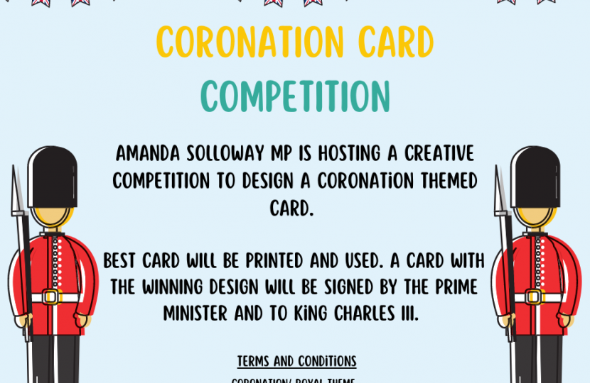 Image of coronation card competition details