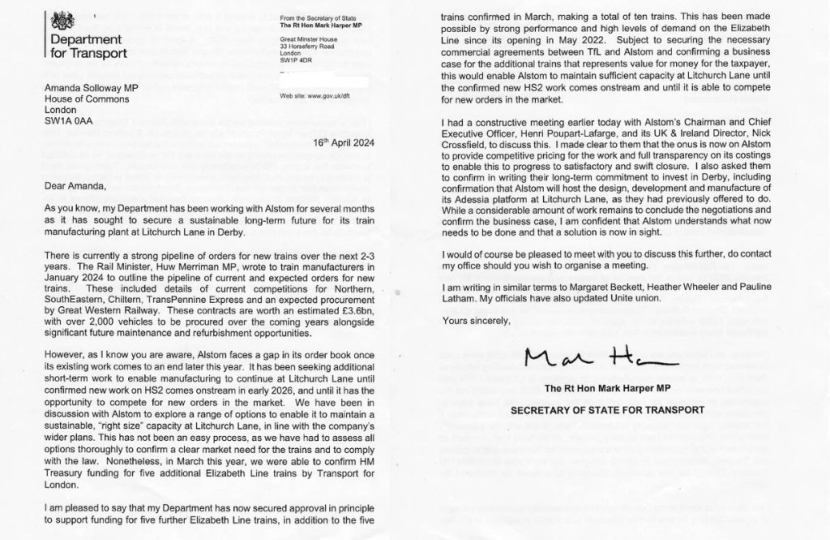Letter from SoS to Amanda Solloway MP