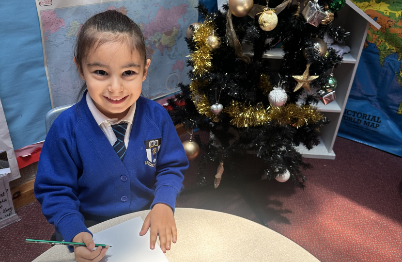 Nira pictured at Bishop Lonsdale Church of England Primary School and Nursery