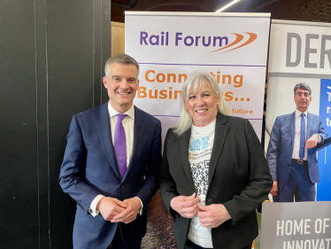 Amanda Solloway with the Secretary of State for Transport